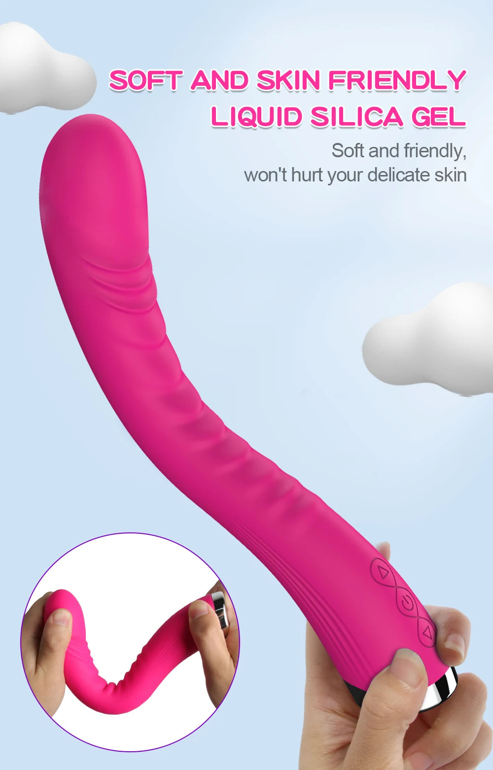 Long Vibrator Dildo Sex Toys For Women Powerful Vibro Magic Wand Clitoris And G Spot Stimulator Female Masturbation Adult Goods