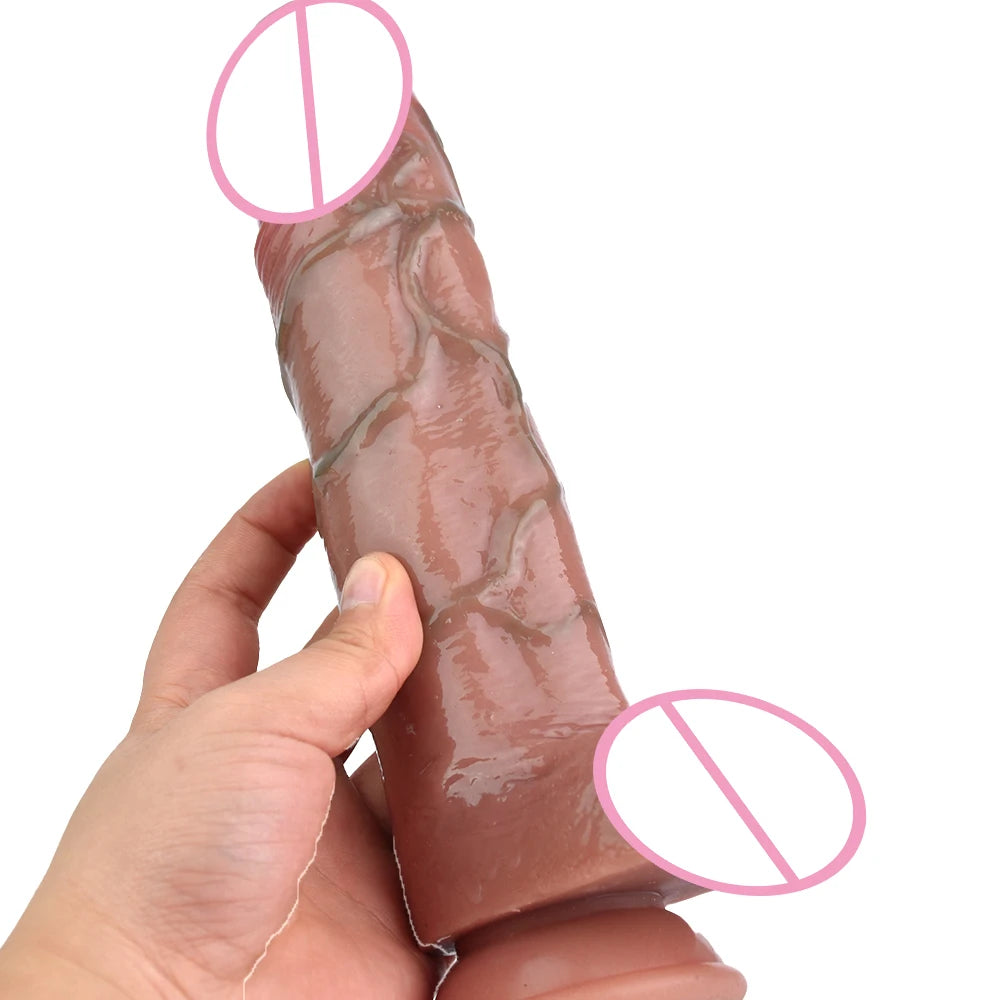 SXXY Lifelike Telescopic Realistic Dildo Suction Cup Silicone Sex Toys For Women Lesbian Gay Vaginal Stimulate Vibration Toy