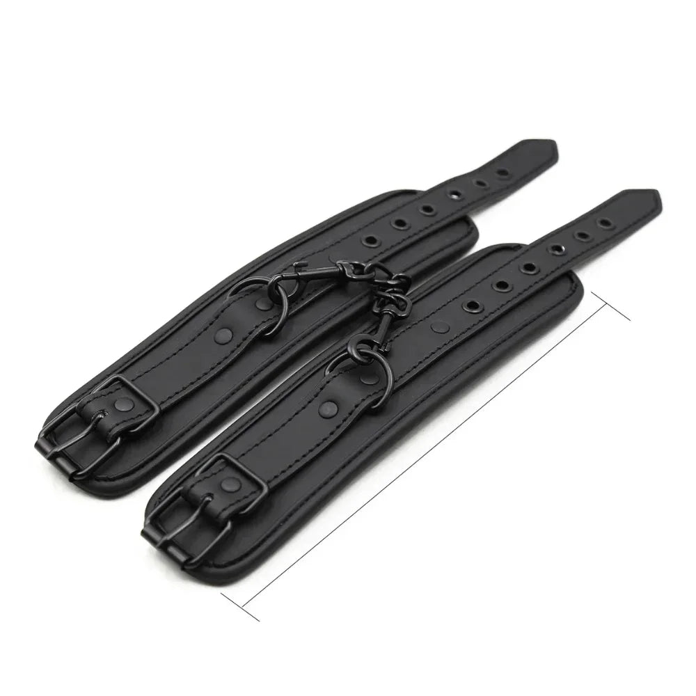 BDSM Sex Handcuffs Restraints Open Leg Ankle Cuffs SM Bondage Harness Bed Bandage Straps Slave Sex Toy Erotic Accessories Kits