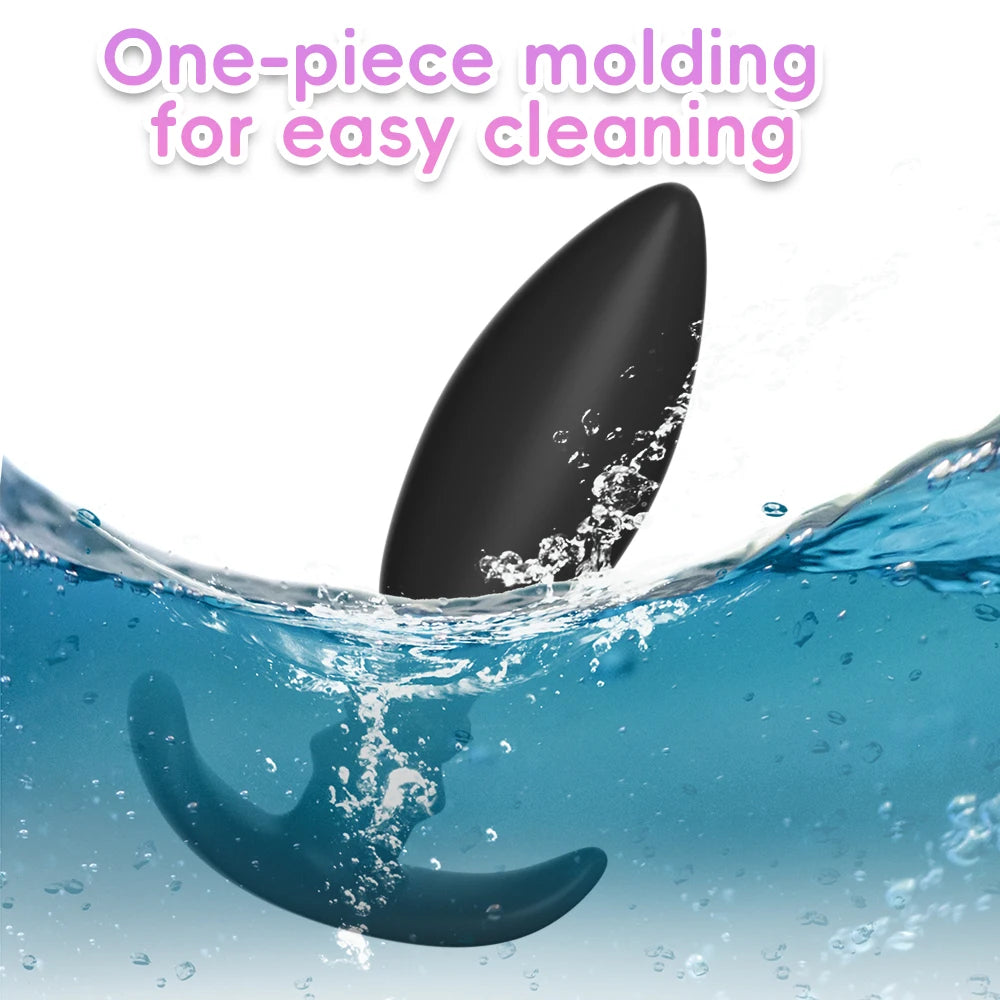 Adult Silicone Anal Plug Dildos Bullet Vibrator Butt Plugs Sex Toys for Women Men Gay Prostate Massager Anal Masturbating S/M/L