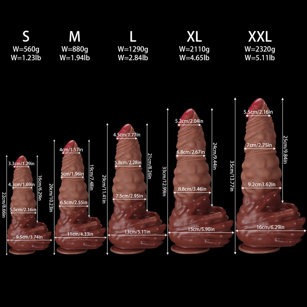 5 Size New  Realistic Giant  Dildo Silicone Animal Penis Adult Sex Toys Women Rapid Orgasm Masturbation Tool Oversized Soft Dick