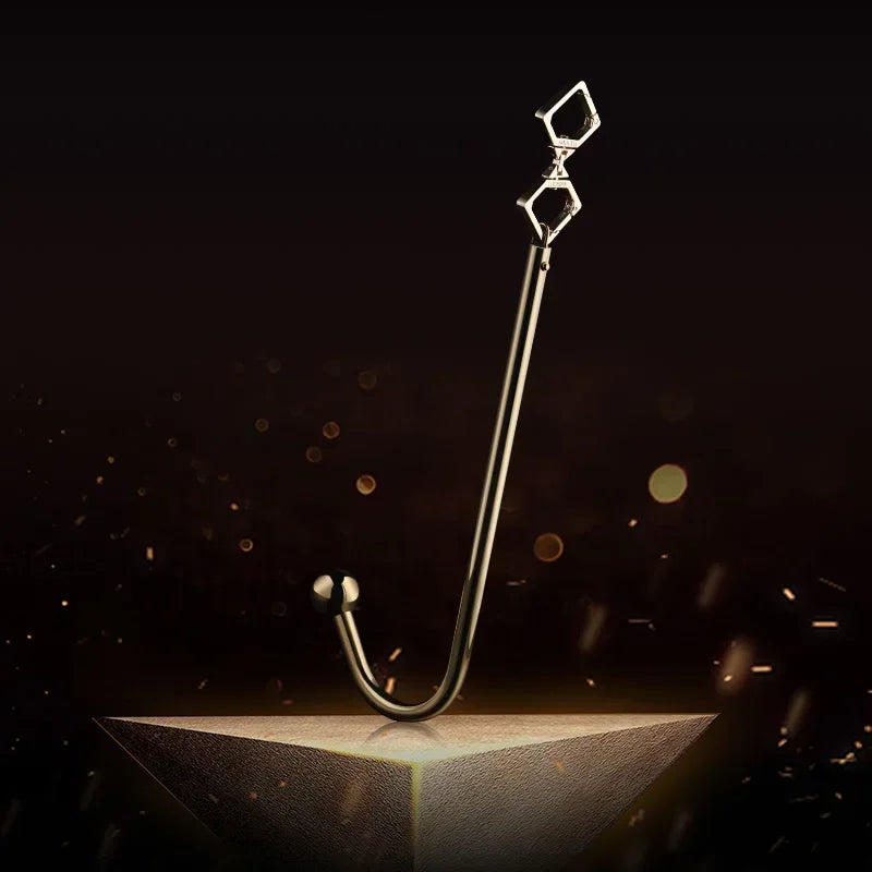 LOCKINK Metal Anal Hook Couple Adults Toys SM Posterior Anal Dilation Single Bead Adjustable Restraint Equipment for Men Women