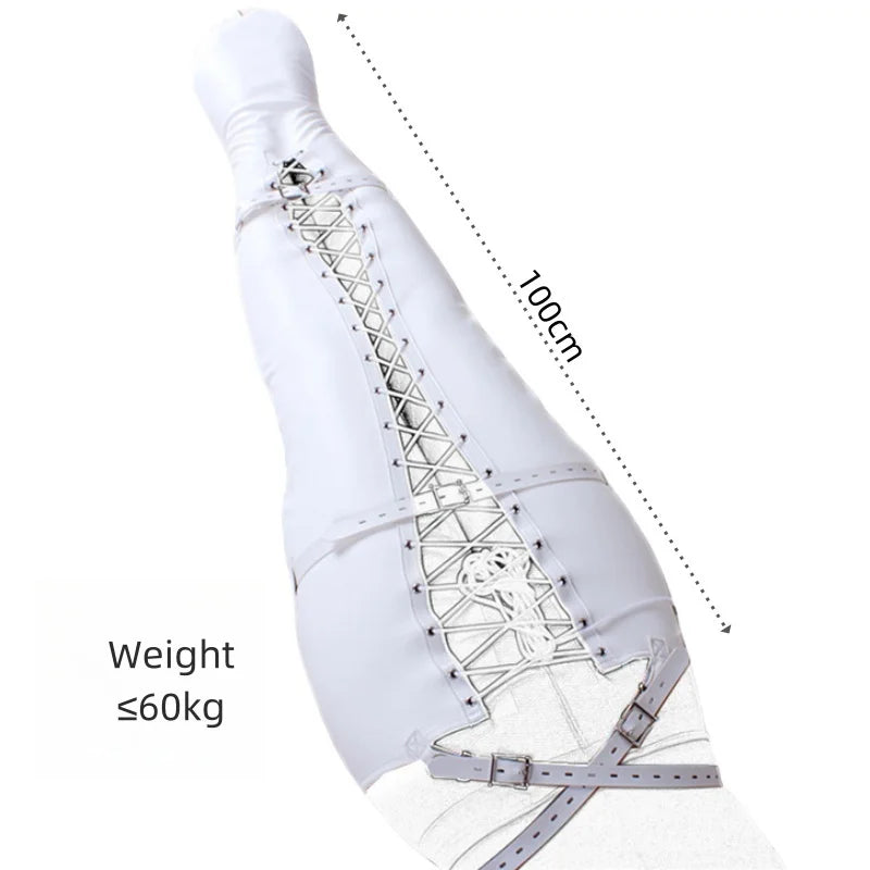BDSM Leather Calf Cuffs Bondage Accessories with Fetish Restraint Bag Belts for Couple Orbs Vagina Clitoris Stimulator Sex Toys
