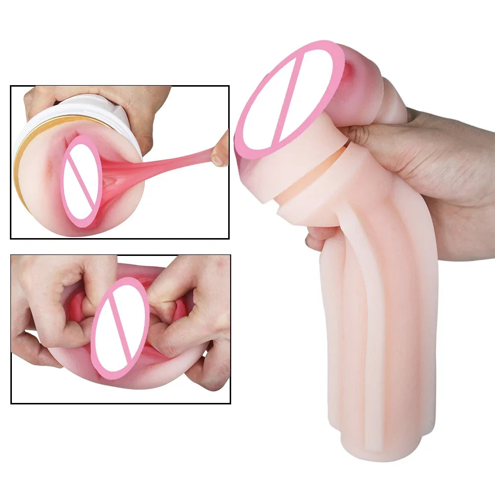 Male Masturbators Cup Sex Machine Male Masturbator Erotic Vagina Real Pussy Adult Products Sex Toy for Men Sex Shop