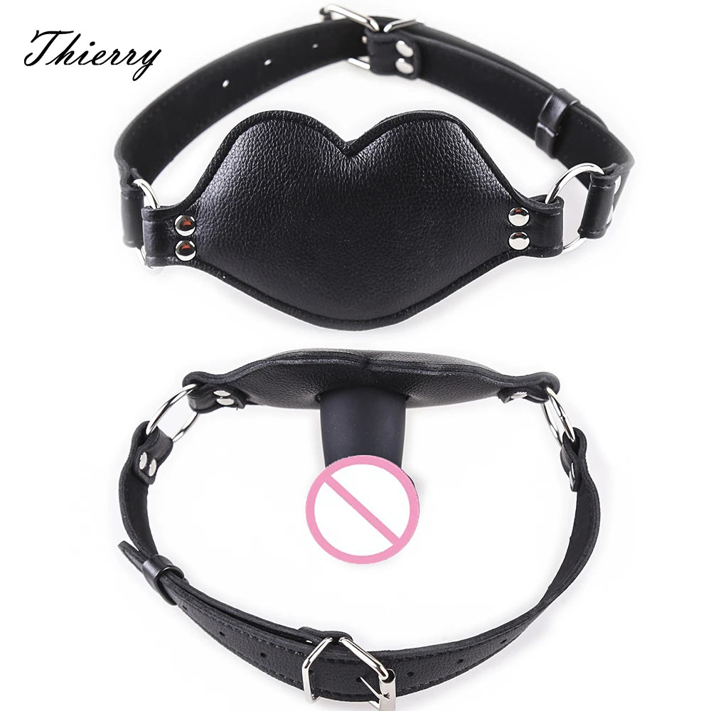 Thierry Dildo Gag Mouth Gag Fetish SM Toys Bondage Penis Harness Adult Game Sex Toys Sex Products Adult Erotic Toys