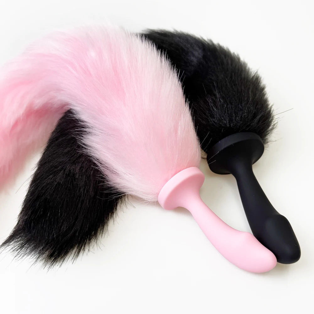 Fox Anal Plug Tail Silicone Anal Toys For Women Men Butt Plug Dildos Small Tail Anal Plug Cosplay Sex Toys For Adult Sexy