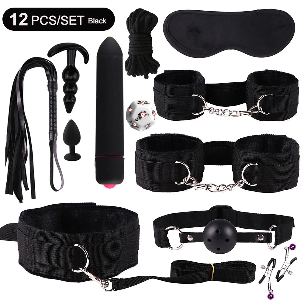 Sex toys for women BDSM sexual couples kit erotic accessories handcuffs for session Anal plug sex game Adult Sexy Toys sexy shop