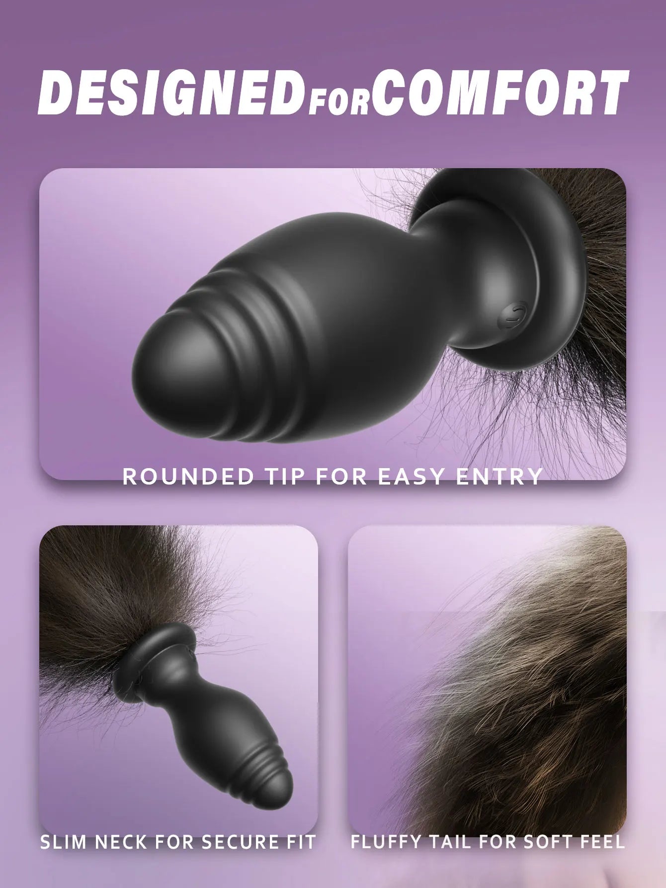 Anal Plug Sexy Fox Tail Vaginal Plug Dildo Masturbation Anal Vibrator Prostate Massager Female Masturbator Anal Masturbating