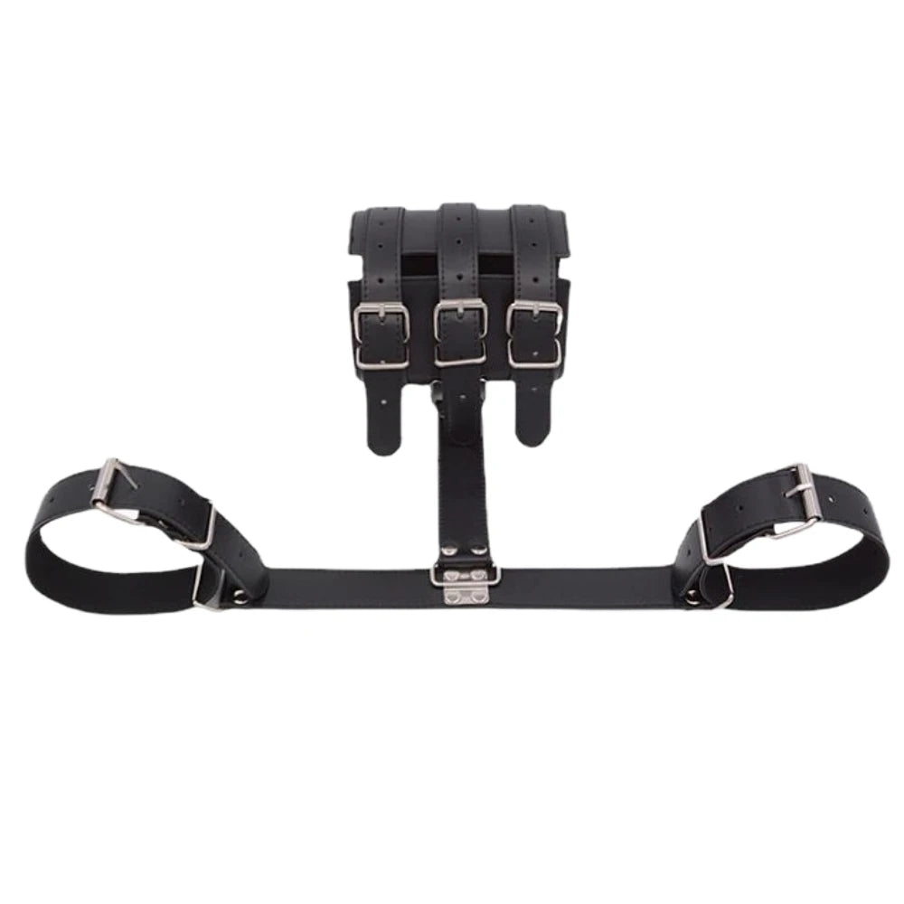 BDSM Bondage Body Restraints Reverse Back Handcuffs Adult Products Sex Game PU Leather Cuffs Sex Toys for Women Couples