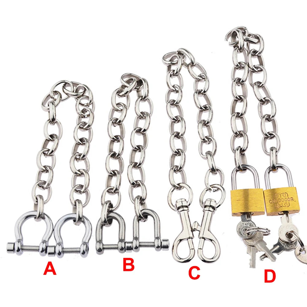 Metal Handcuffs Ankle Cuff Bondage Bracelet Restraints BDSM Adult Game Sex Toys for Couples Erotic Slave Toys Women Men