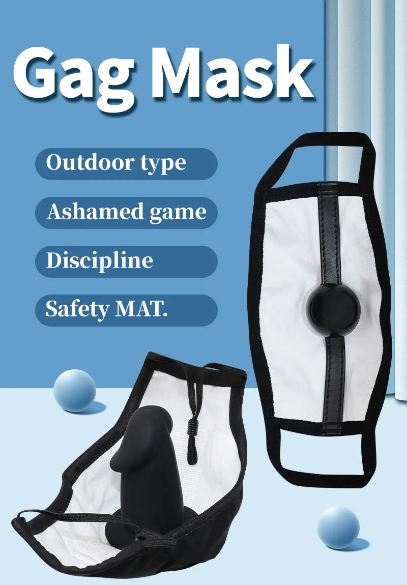 Erotic Toys Kits Silicone Mask Penis Women Detachable Masks Ball Go Out Wear BDSM Toy Dildo Sex Toy For Couples Adult Toys 18+