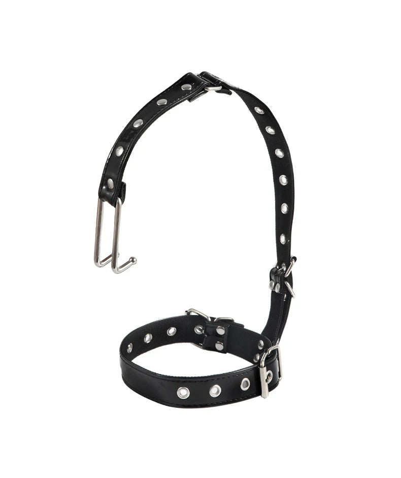 Sexy BDSM Bondage Nose Hook Slave Collar SM Tools Adult Games Restraints Size Adjustable Erotic Products Sex Toys For Couples