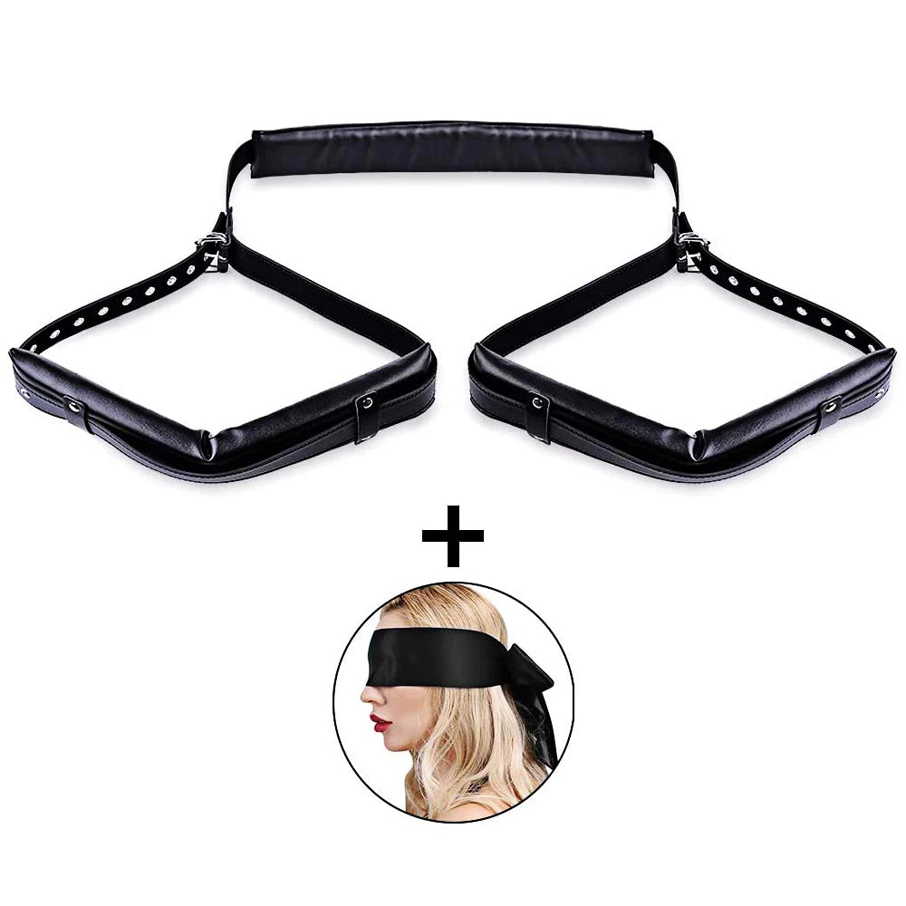 BDSM Adult SM Sex Restraint Handcuffs Slave Tools Bdsm Sexy Wrist To Ankle Cuffs Open Leg Hand Toys Bondage For Couples 18+