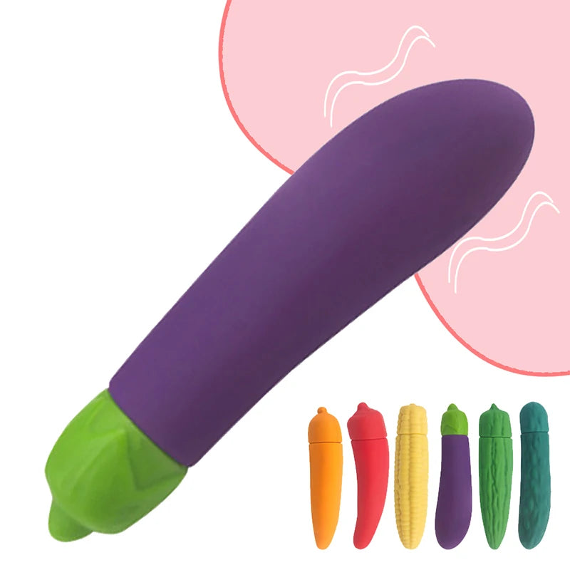 Mini Vegetables Vibrator for Female Masturbation Vagina Clitoris Stimulator Massage Sex Toy Portable G Spot Bullet Vibrating Egg