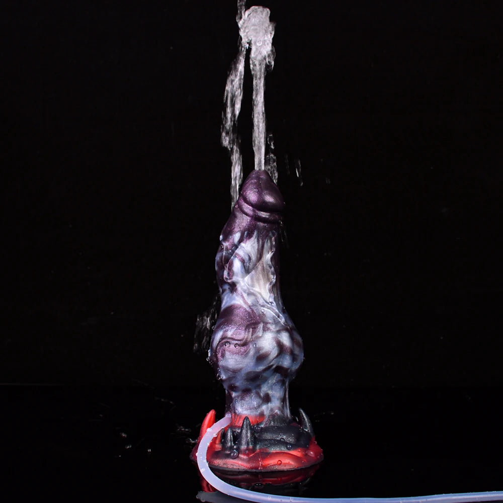 SMMQ Silicone Squirting Dildo With Dog Knot Ejaculation Penis Female Vagina Masturbation Adult Sex Toy Shop 18