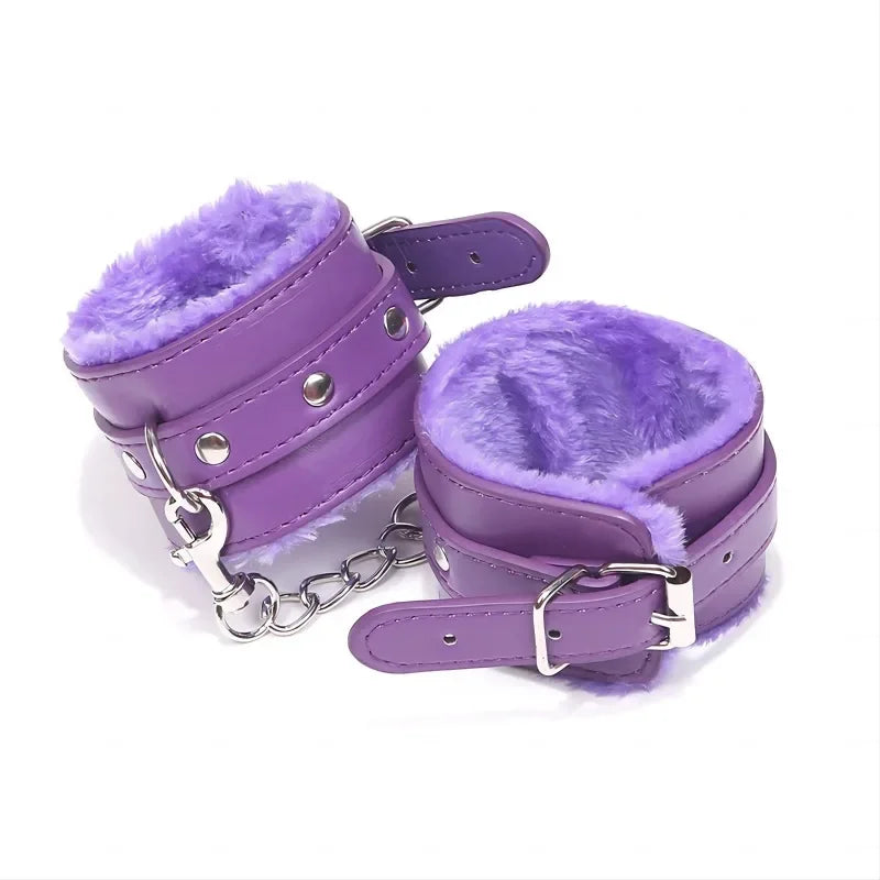 Sex Toys Handcuffs  PU Leather Restraints Bondage Cuffs Roleplay Tools Erotic Handcuffs for Couples GameSex Products Sexy