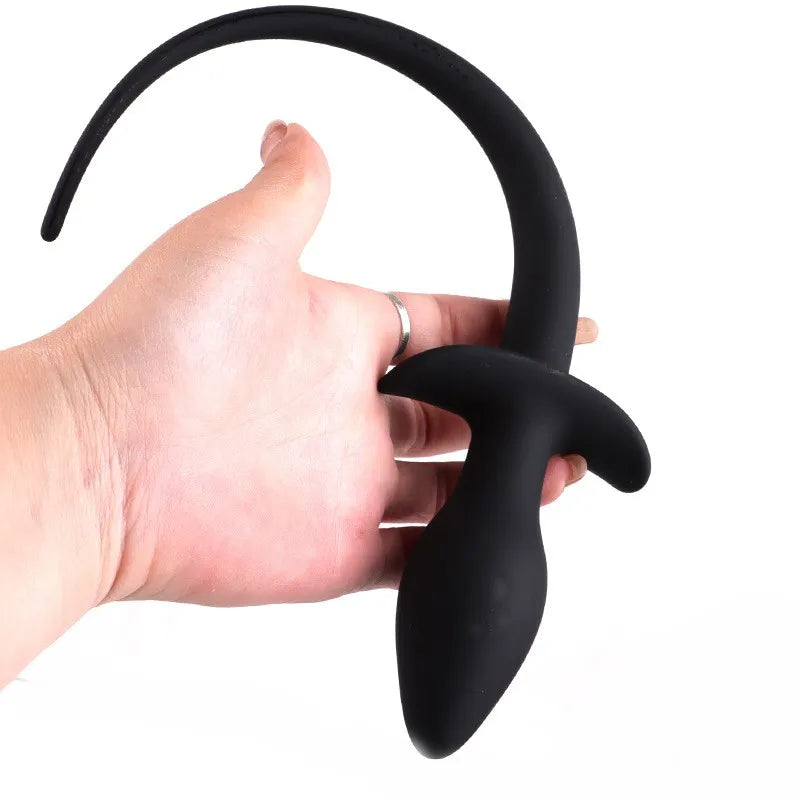 Silicone Dog Butt Plug Tail with Fetish Puppy Cosplay Anal Trainer Erotic Product for Couple BDSM Prostate Massage Sex Toy