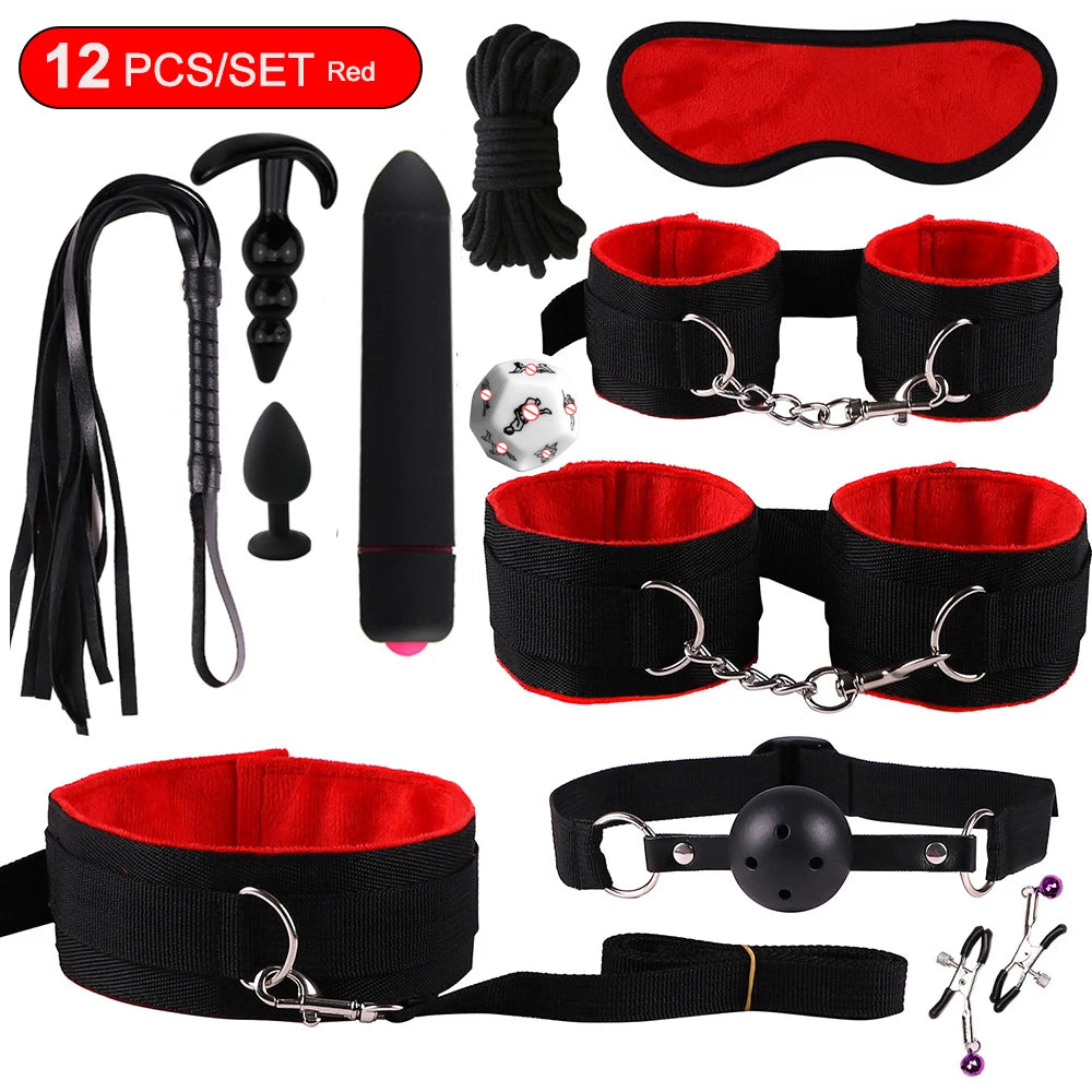 Sex toys for women BDSM sexual couples kit erotic accessories handcuffs for session Anal plug sex game Adult Sexy Toys sexy shop