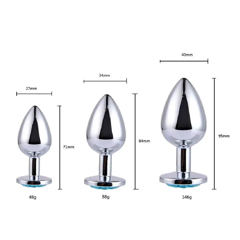 Anal Plug Waterproof Stainless Steel Smooth Touch Anal Buttplug Sex Toys Sex Products Men/Women/gay Sex Toys Butt Dilator Care