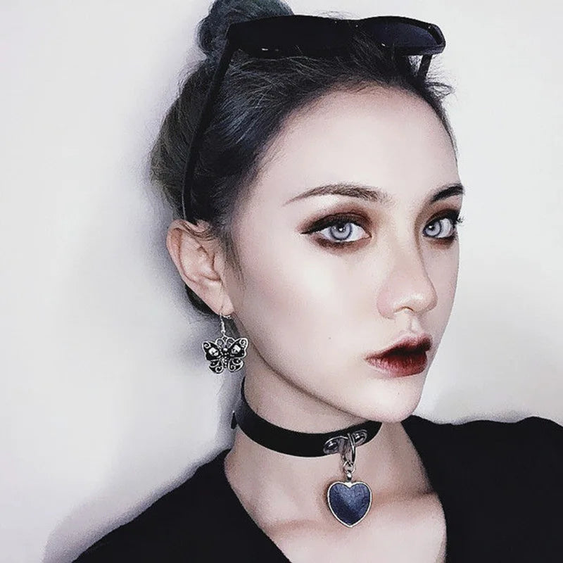 Sexy Necklace Collar Leather Bdsm Cosplay Slave Heart Collars And Leash Set For Women Bondage Gothic Choker Bell Accessories
