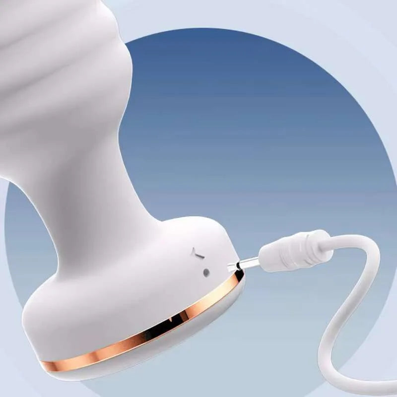 Fox Tail Anal Vibrator Butt Plug Replaceable Silicone Plugs Sex Adult Toys Flirting Tool For Couples SM Role Play Remote Control