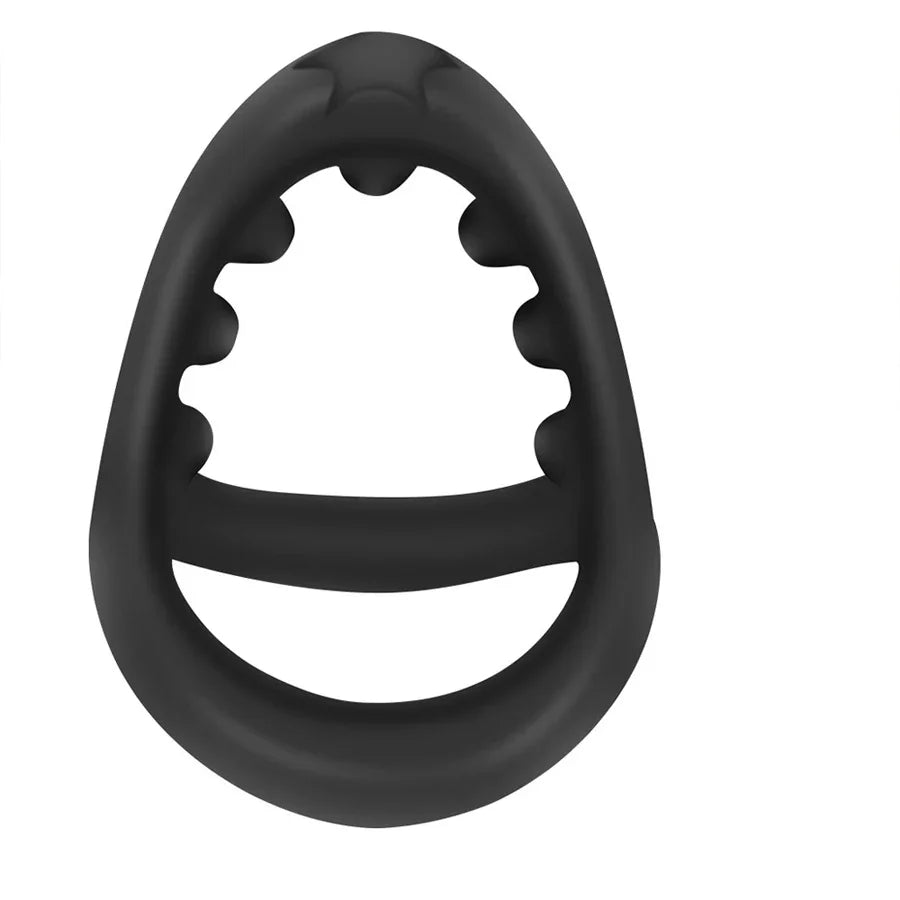 Silicone Penis Rings Cock Ring Erection Enhancing Triangular Penis Ring With Massage Beads Delayed Ejaculation Sex Toys For Men