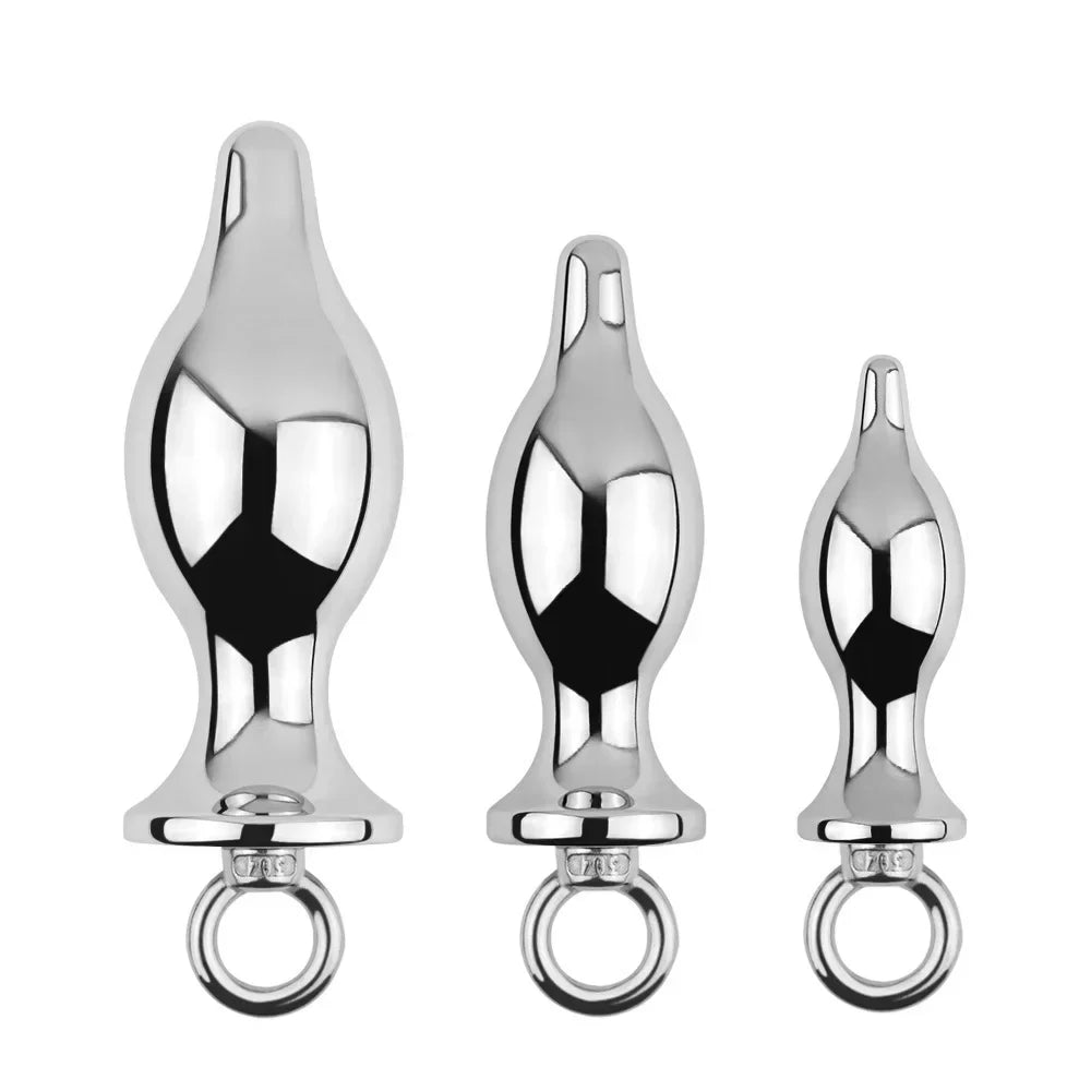 Hot Selling Anal Plug Dildo Huge Fist Strap On Sex Toys For Men/Women Masturbators Stainless Steel Toys Big Butt Plug Wearable