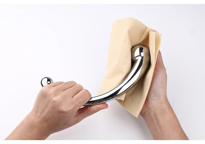 Metal Anal Plug Double Ended Stainless Steel G Spot Wand Butt Plug Prostate Massage Anal Dildo Plug Adult Sex Toys for Men Women