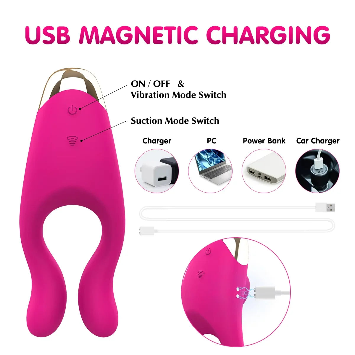 10 Frequency Sucking Vibrator Sex Shop Penis Ring Clit Sucker Cock Ring Adult Products Scrotum Massager Sex Toys for men Couple