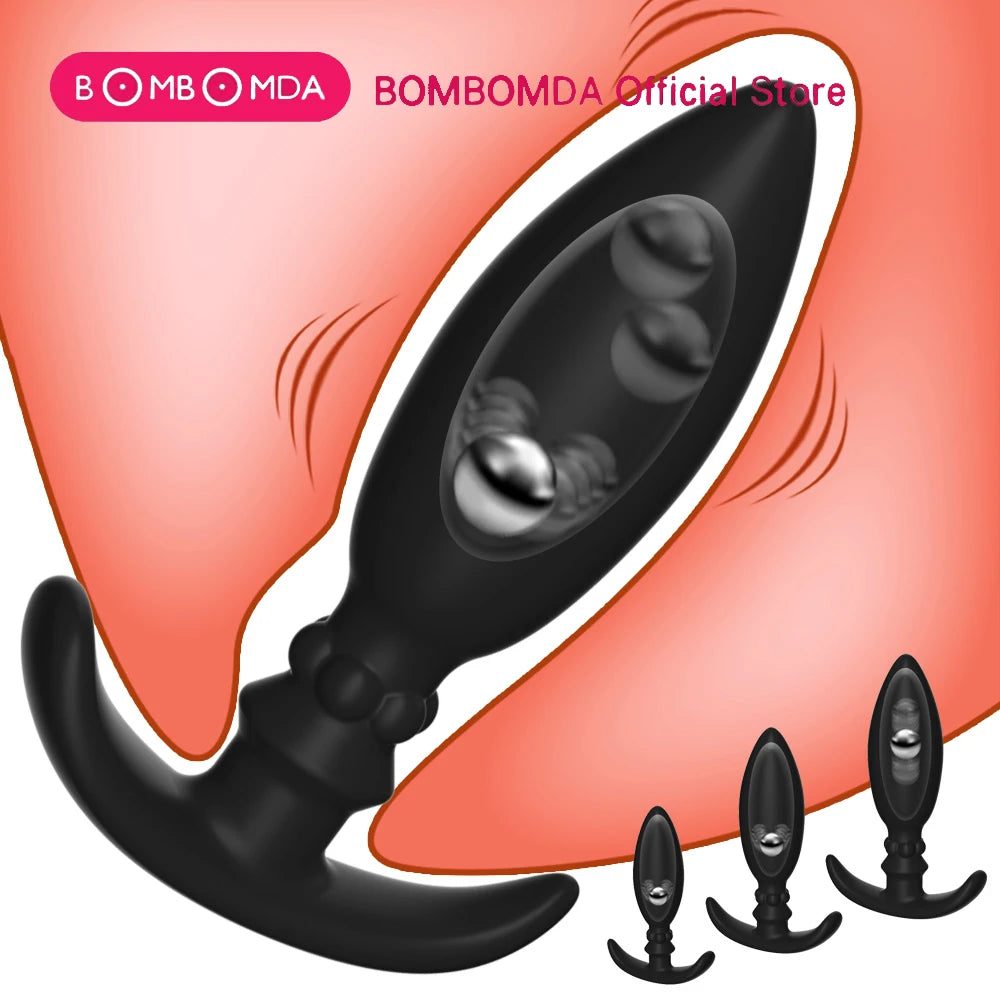 Adult Silicone Anal Plug Dildos Bullet Vibrator Butt Plugs Sex Toys for Women Men Gay Prostate Massager Anal Masturbating S/M/L