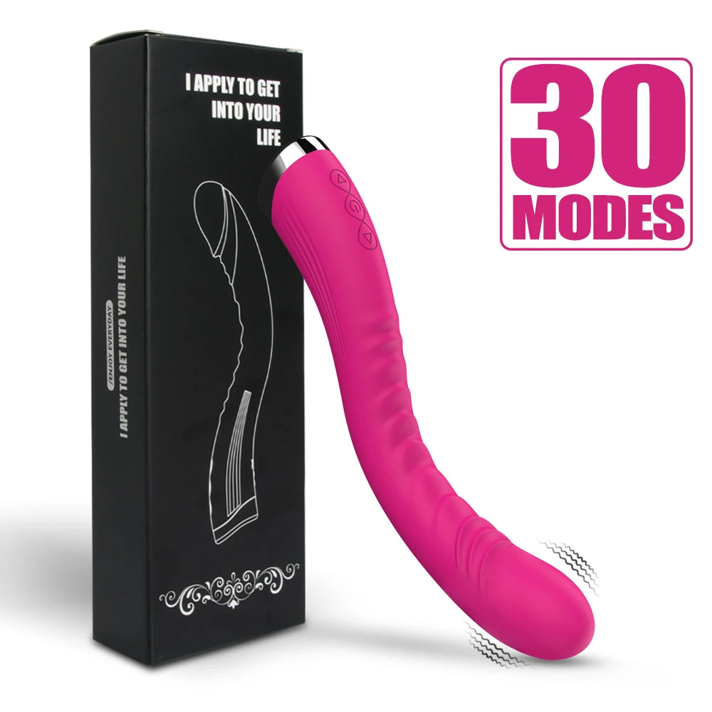 Long Vibrator Dildo Sex Toys For Women Powerful Vibro Magic Wand Clitoris And G Spot Stimulator Female Masturbation Adult Goods