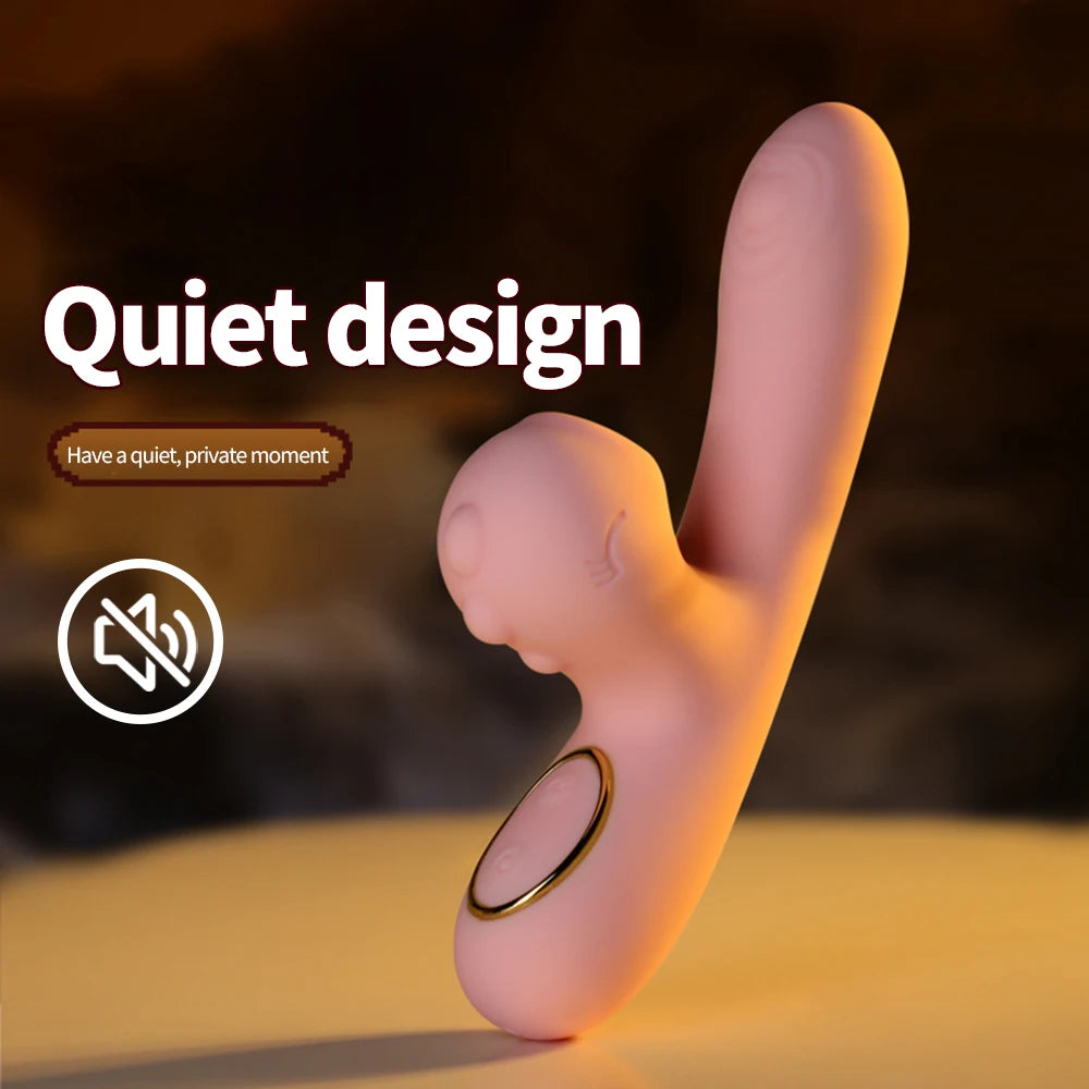 Powerful Vibrator For Women Dildo Clitoris Stimulator Wand Female Masturbation Adult Couple Sex Toys Tongue Licking & Vibration