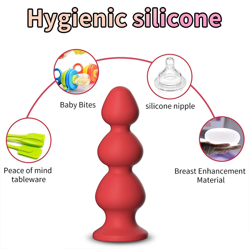 Silicone Anal Plug For Women Anal Vaginal Expander Bottom with colored diamonds Sex Toy Adults Games Couple Tool Erotic Products