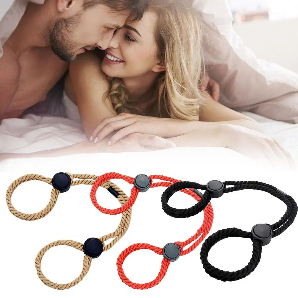 BDSM Sex Handcuff SM Hand Restraint Erotic Shackle Binds Sex Rope Slave Bondage Sexope Ankle Cuffs Wrist Ankle Cuff Sex Toy
