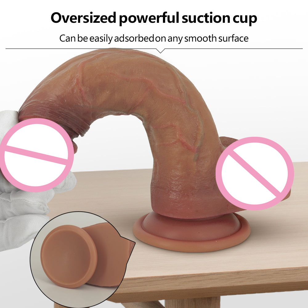 Soft Big Dildo Realistic Slicone Male Artificial Penis With Suction Cup Dick For Woman Masturbator Adult Sex Toys Stiff Dildos