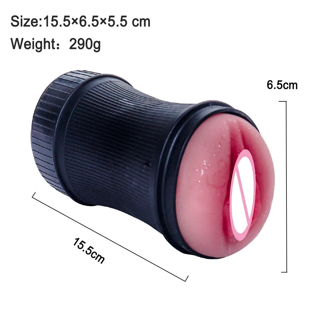 Male Sex Toy Real Vagina Masturbation Pussy Mouth Blowjob Masturbator Device Adult Endurance Exercise Oral Sex Products For Man