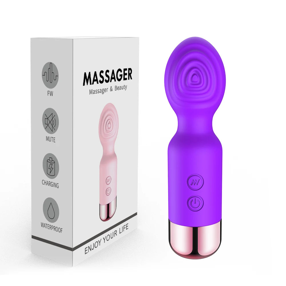 Mini Vibrator Female Clitoris Stimulator Sex Toys for Woman AV Magic Wand for Adult 18 Masturbator Siliconen Dildo Erotic