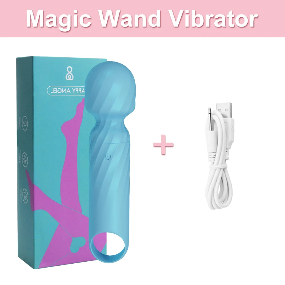 Mini Magic Wand Vibrator Sex Toys for Women Clitoris Stimulator AV Stick G Spot Vagina Massager Vibrating Dildo Masturbator