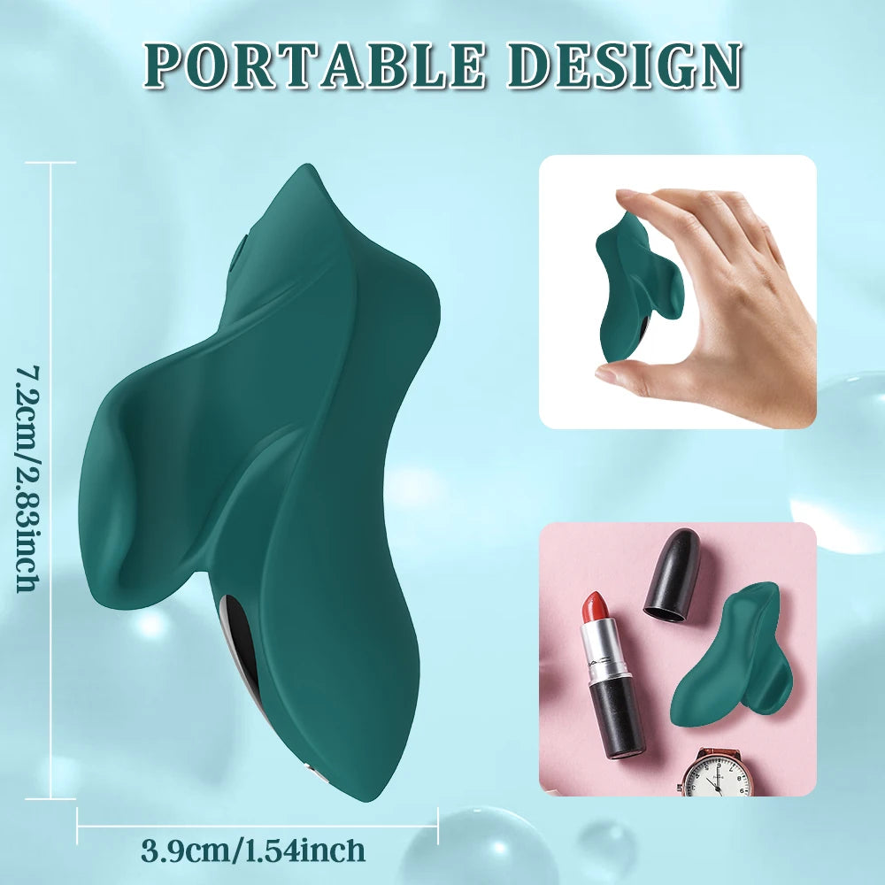 Mini Finger Vibrator for Women Clit Clitoral 9 Vibrating Modes Nipple G Spot Clitoral Stimulator Erotic Adult Toys Couples