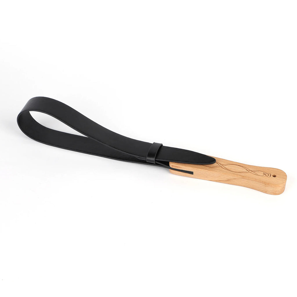 SM Bondage Sexy Whip For Couples Leather Fetish Whip Flirting Paddles Slave Fetish Wooden Handle Spank Paddle BDSM Adult Sex Toy
