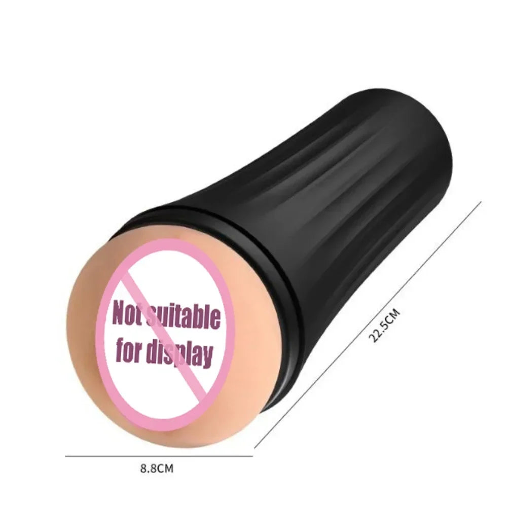 Realistic Rubber Vagina  Soft Pocket  Pussy Deep Throat  Male Masturbator Cup Adult Supplies Sexy Toys for Man JoinJJtoy