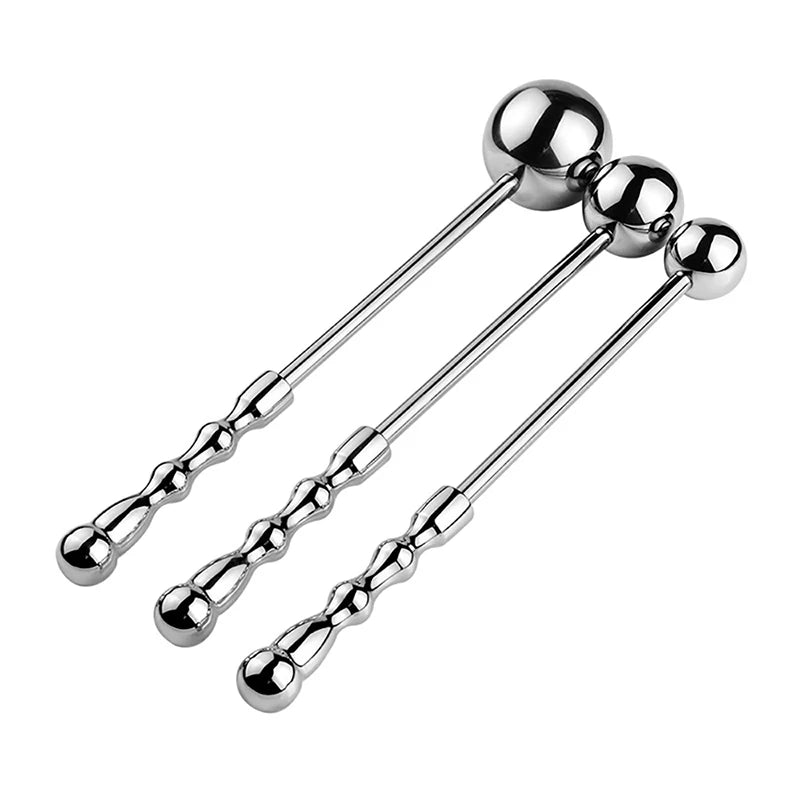 Stainless Steel Anal Plug Butt Beads Sextoy Male G Spot Wand Male Prostate Massage Stick Double Dildo Vagina Sex Toy Anal Dildo