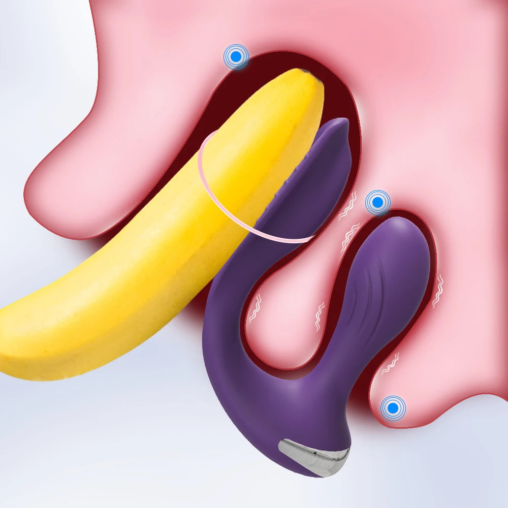 Adult Products Toys Double Penetration Vibrator Women Couple Dildo Vagina Stimulator Vibration Anal Vibration Masturbation Tools