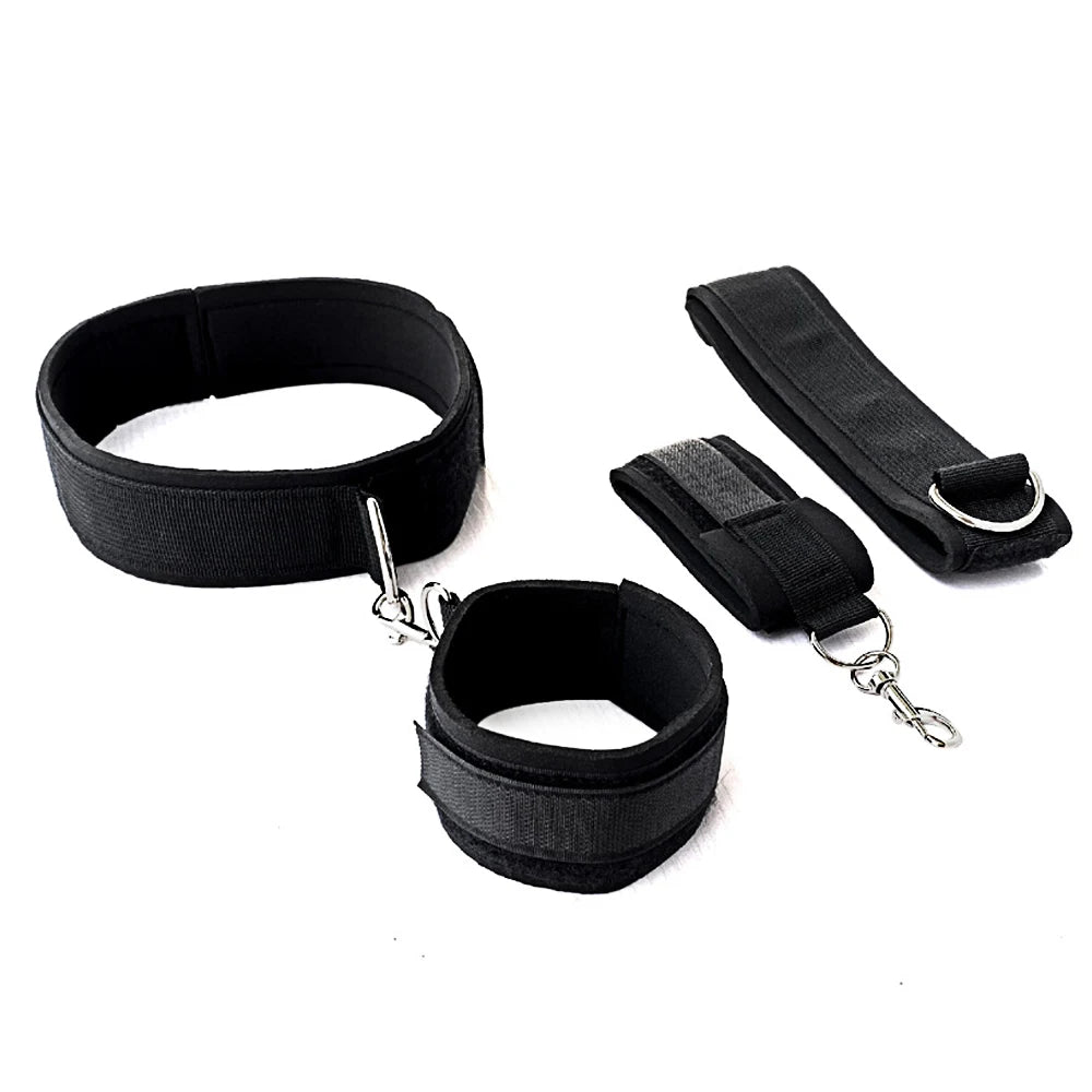 BDSM Adult SM Sex Restraint Handcuffs Slave Tools Bdsm Sexy Wrist To Ankle Cuffs Open Leg Hand Toys Bondage For Couples 18+
