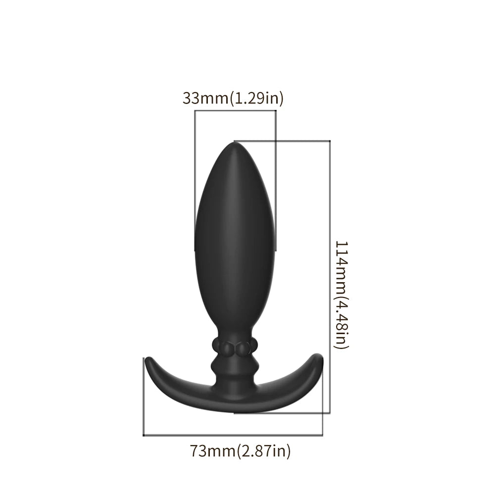 Adult Silicone Anal Plug Dildos Bullet Vibrator Butt Plugs Sex Toys for Women Men Gay Prostate Massager Anal Masturbating S/M/L