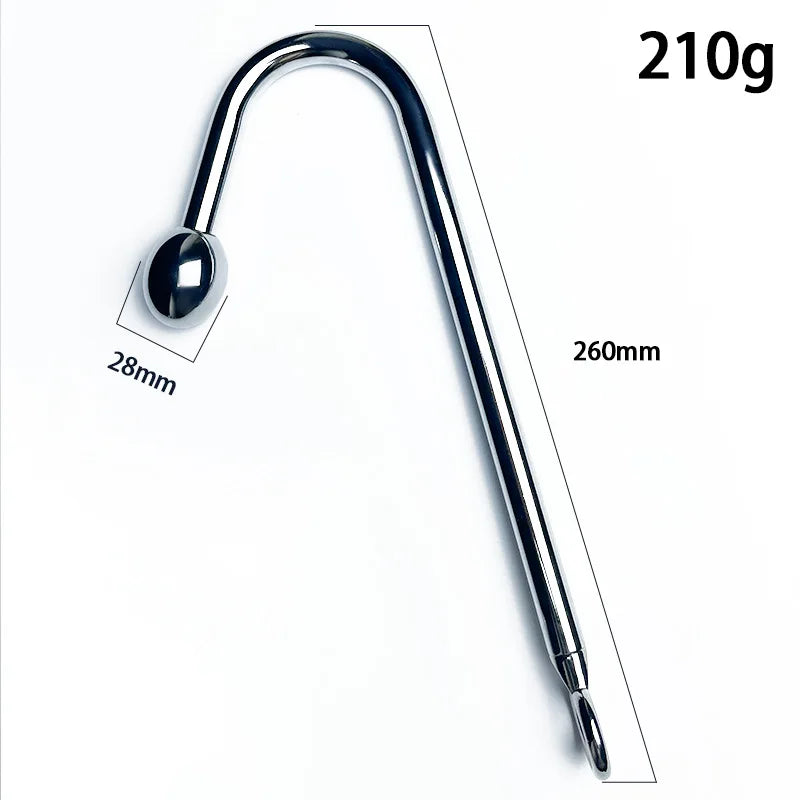 Stainless Steel Anal Hook Anus Balls Metal Anal Dilator Butt Plug Big Anal Beads Prostate Massager Insert Sex Toy for Adult