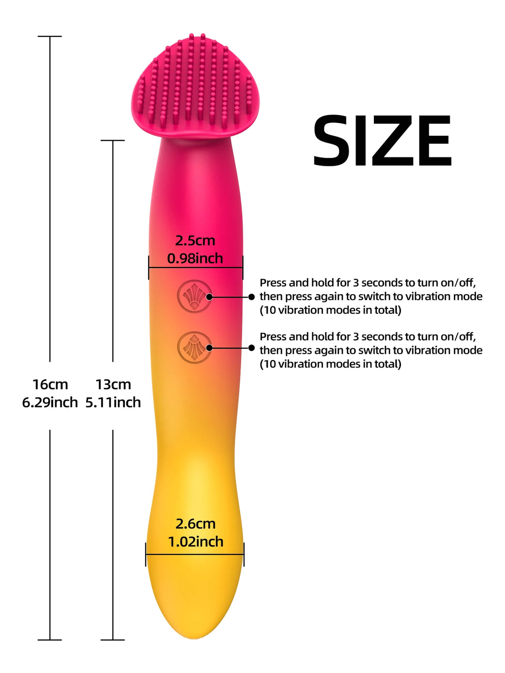Mini Vibrator Adult Vibrator With 10 Vibration Modes Clitoral Nipple Stimulator Adult Women Toy Flirting Massage Pen