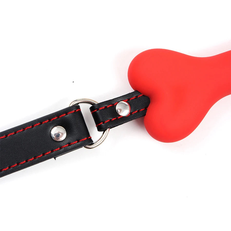 "Be My Little Dog" sex toys  silicone Bone shaped silicone stopper, Silicone mouth plug, adult SM tools, flirting character