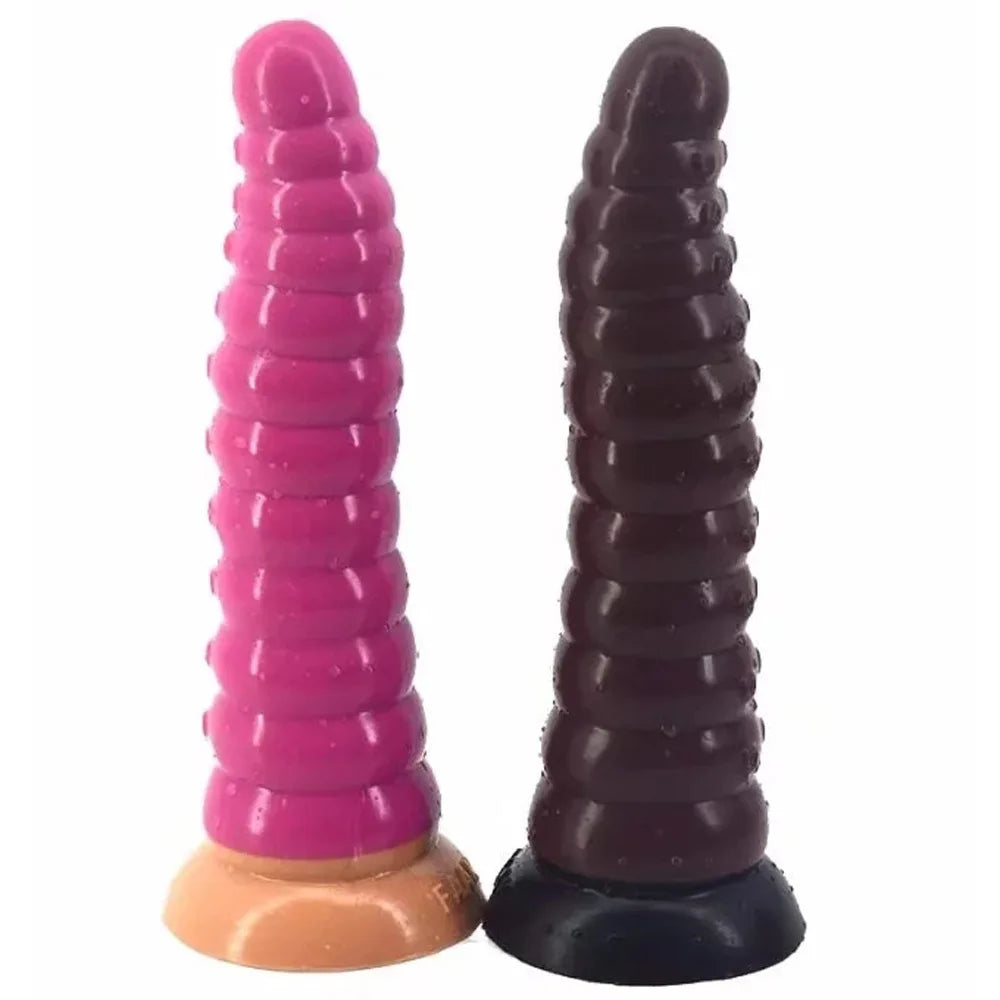 Silicone Simulation Dildo Female Masturbator Clitoris Massager Sex Toy Simulation Caterpillar Dildo