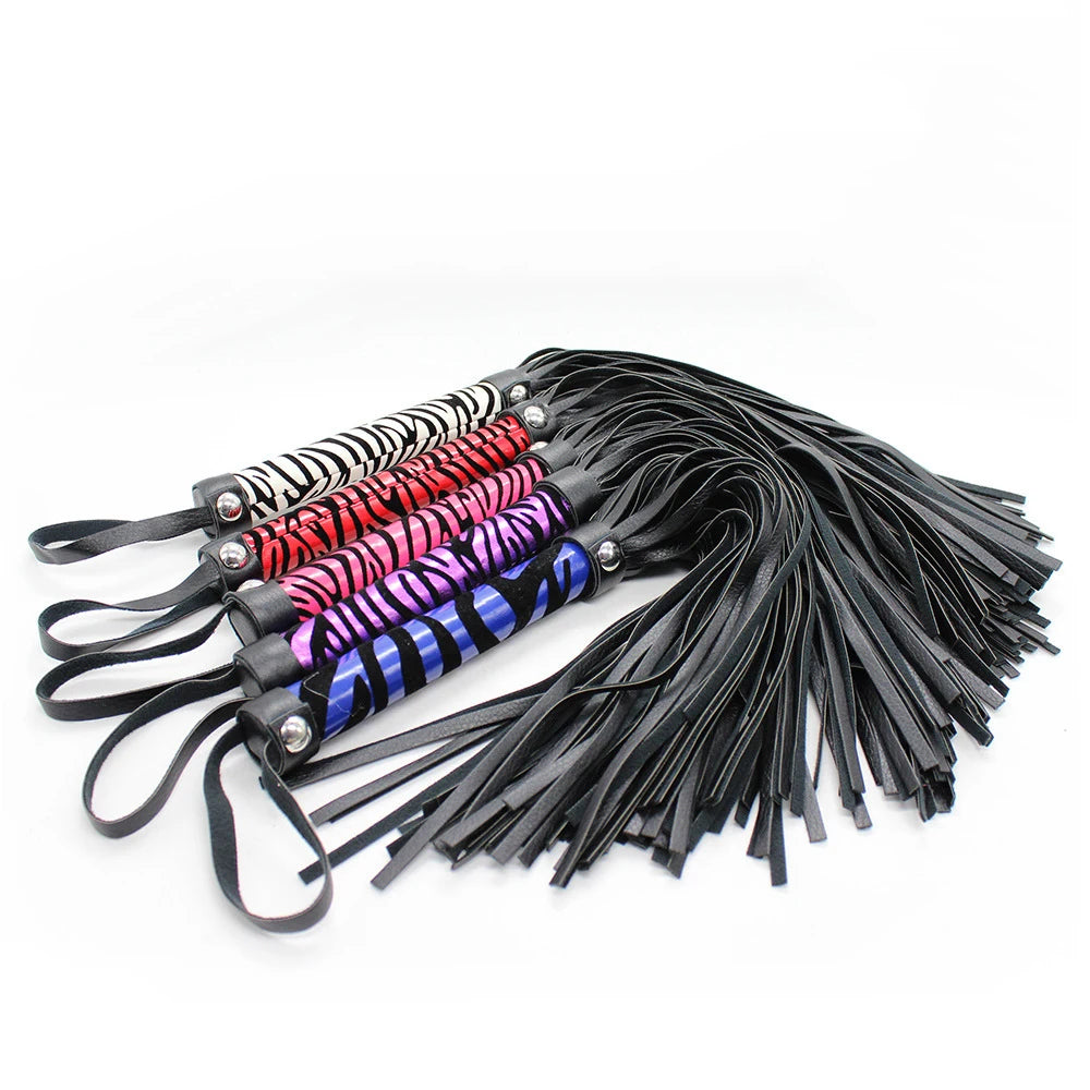 Slave Spanking Leather Cockring Flogger Braid Tails of Sex Toys Sexy Couples Flirt Games for Men Women Fetish Bdsm Bondage Whip